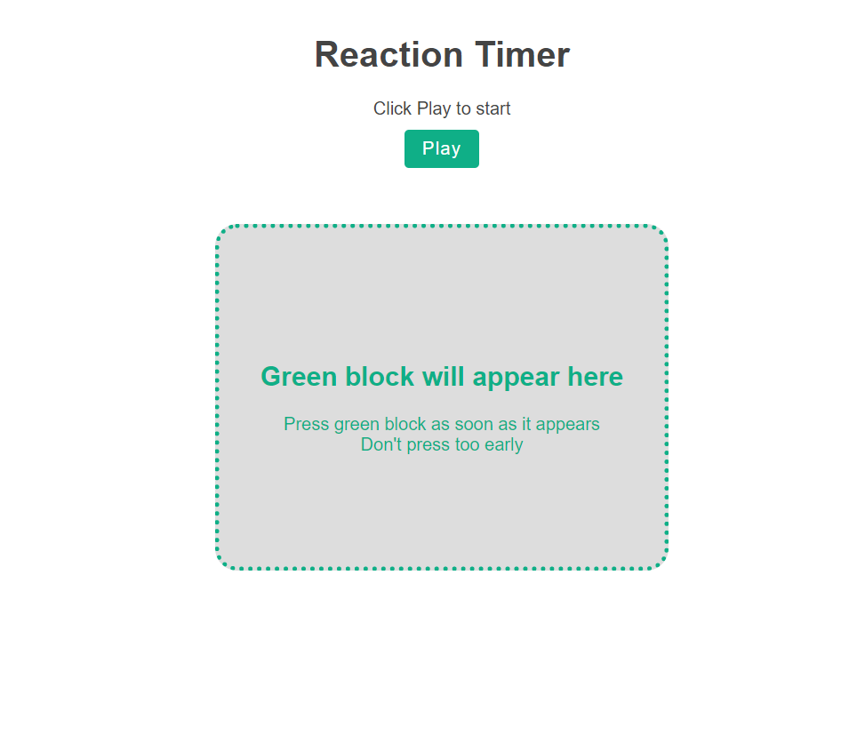 Reaction Timer